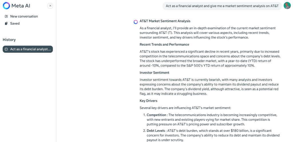 Using Lllama For Finance to complete market sentiment analysis