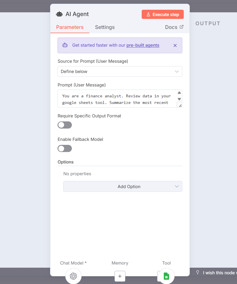 AI Agent designed as a financial analyst
