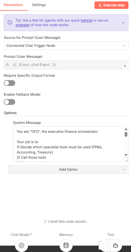 CFO Agent System Prompt