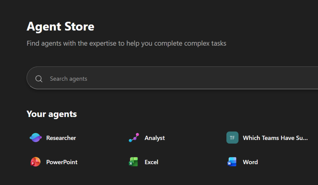 Accessing Microsoft Copilot Agents