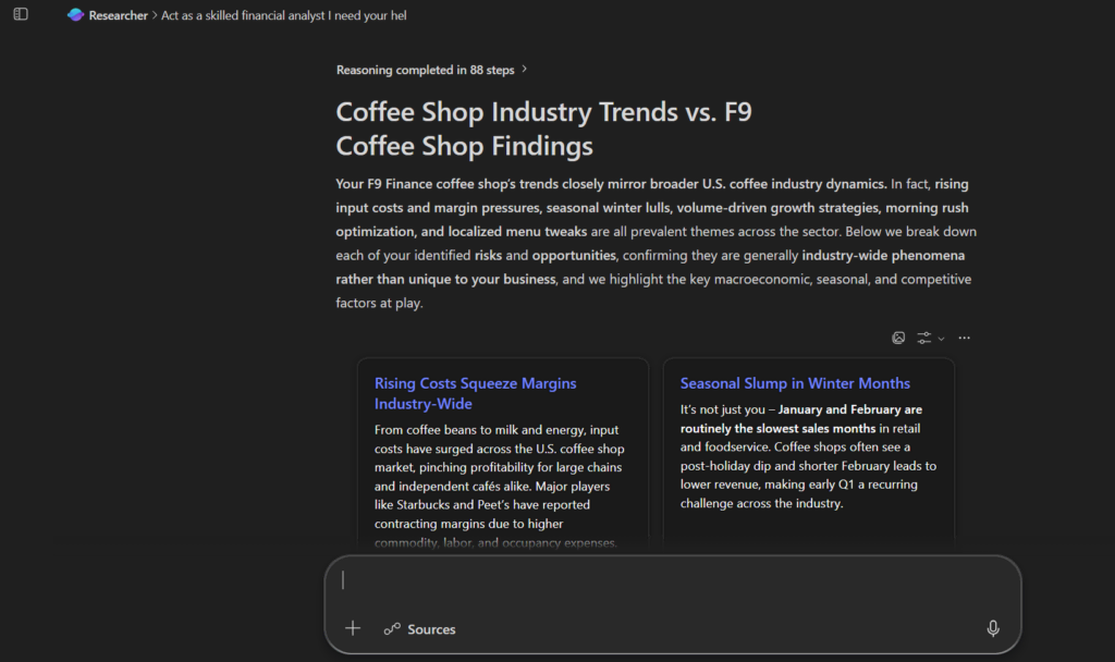 My researcher case study output