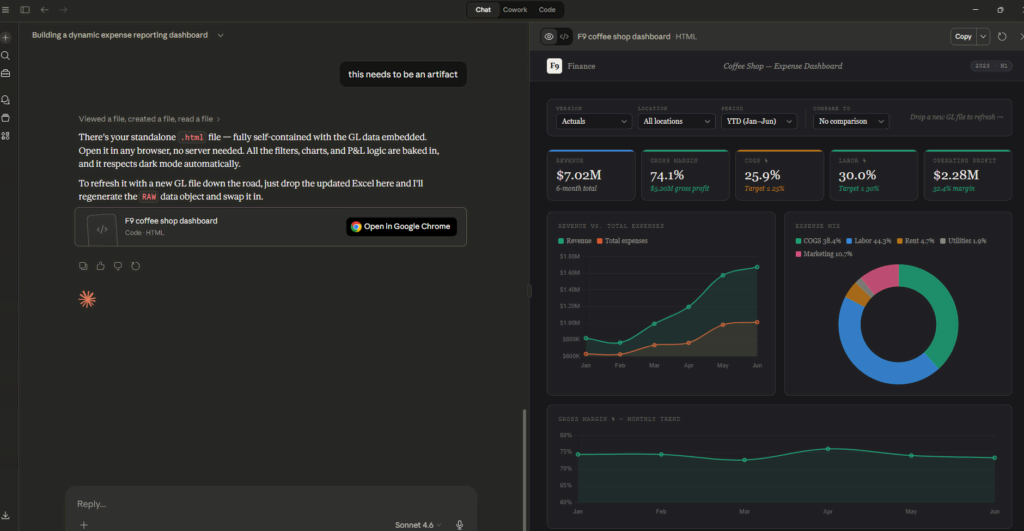 Mike's F9 Finance: Create mini finance apps in seconds using Claude artifacts.