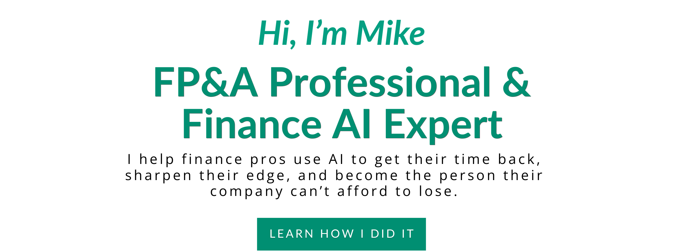 Financial advisor offering AI-driven FP&A and finance expertise for business growth and success.