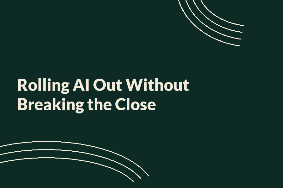 Illustration of AI technology integration in finance team workflows.